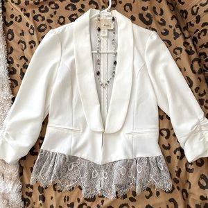 Womens White Blazer